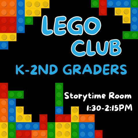 Lego Club for K-2nd Graders