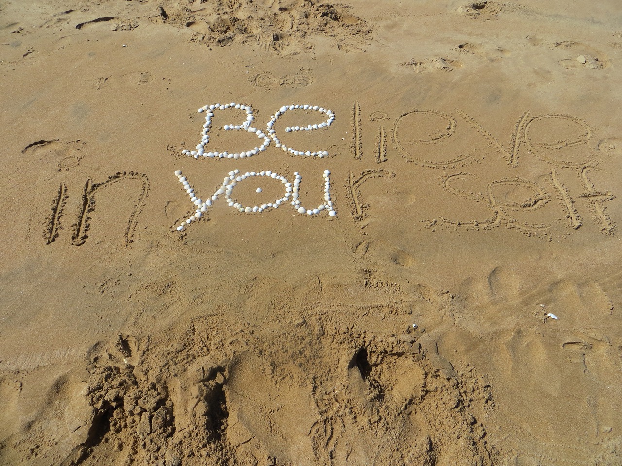 Be you written in the sand
