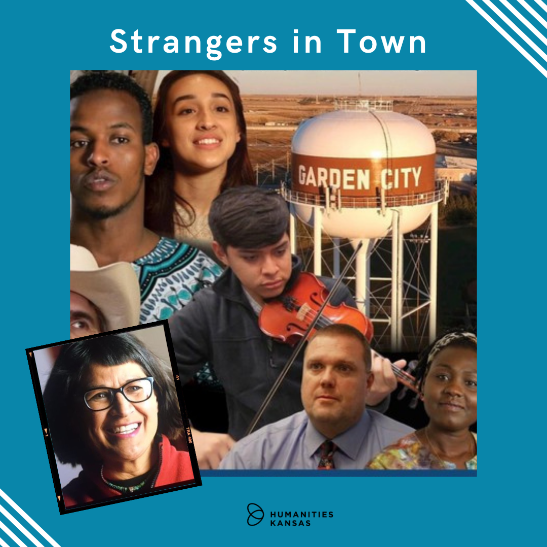 Strangers in Town with photo of Garden City and citizens and Debra Bolton