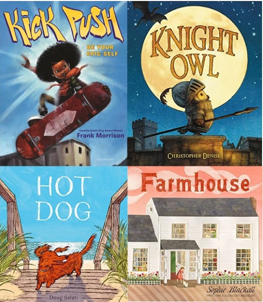 Covers of 4 picture books