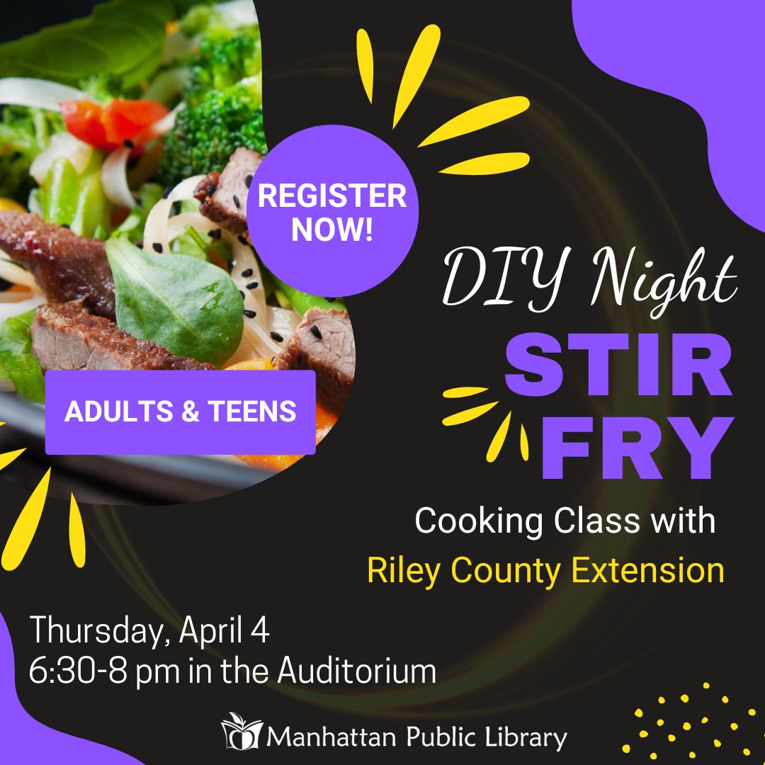 DIY Night Stir Fry Cooking Class with Riley Co Extension Adults & Teens