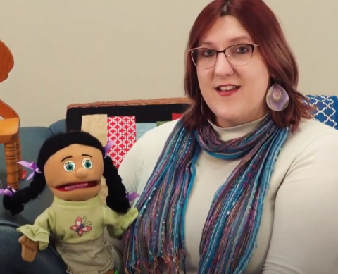 Ms. Hannah and Puppet