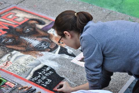 teens chalk