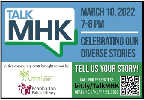 TalkMHK logo and call for proposals at bit.ly/TalkMHK