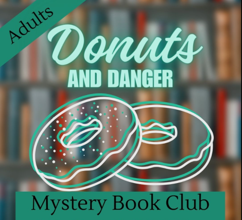 Donuts and Danger Mystery Book Club graphic