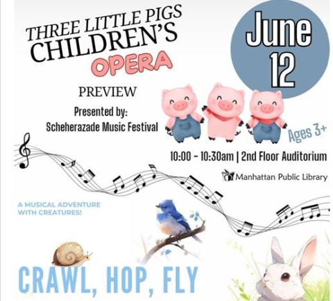 Three Little Pigs Children's Opera graphic