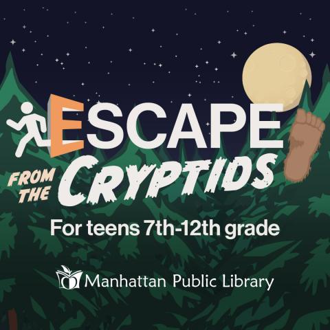 Escape From the Crpytids for Teens 7th-12th grade