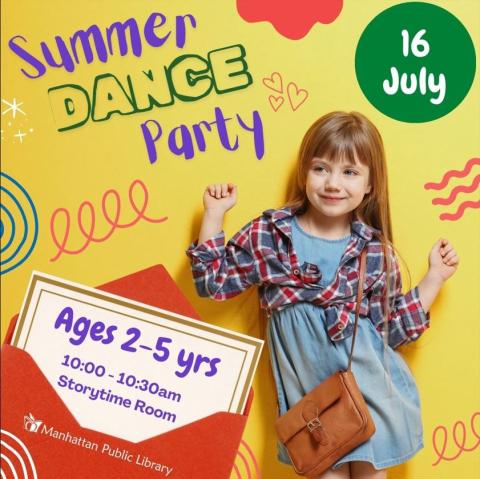 Summer Dance Party Ages 2-5 years