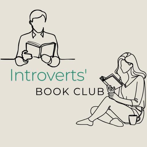 Introvers' Book Club with 2 people reading