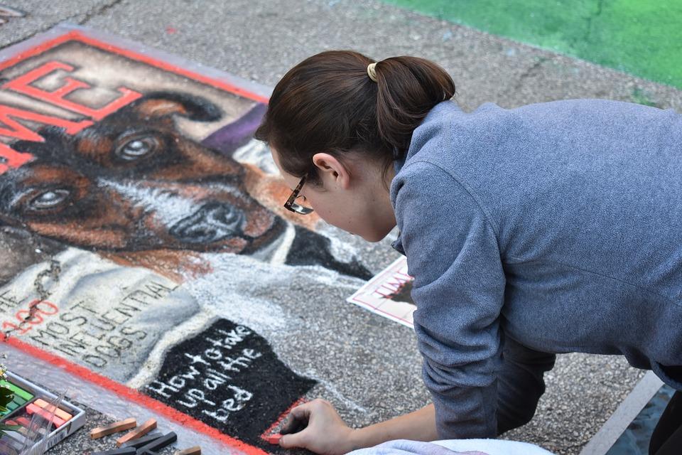 teens chalk