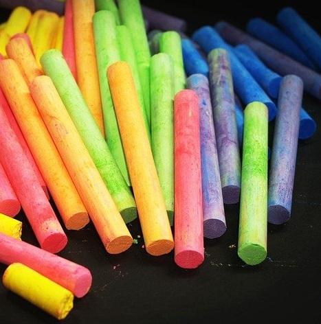 photo of colorful chalk