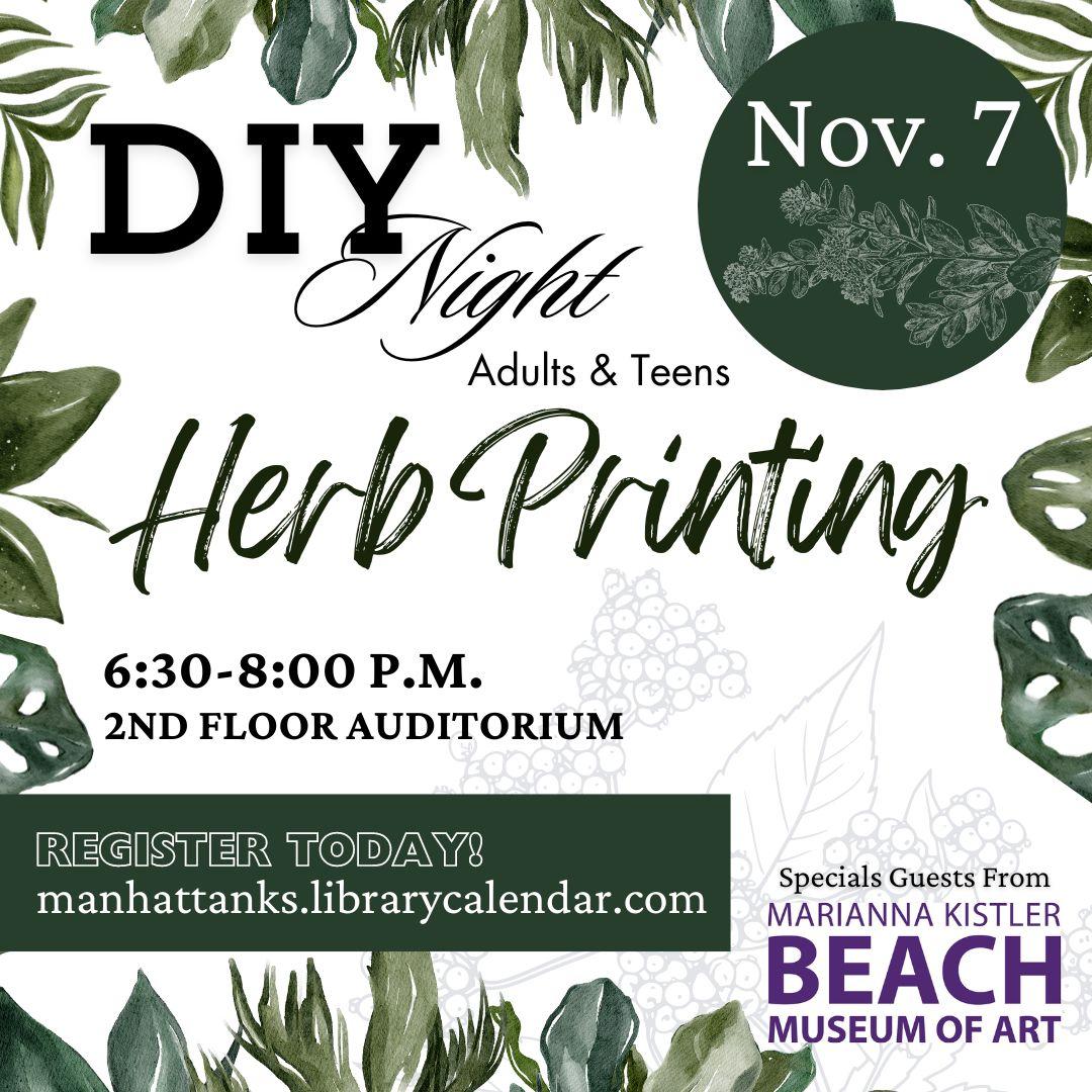 DIY Night Herb Printing