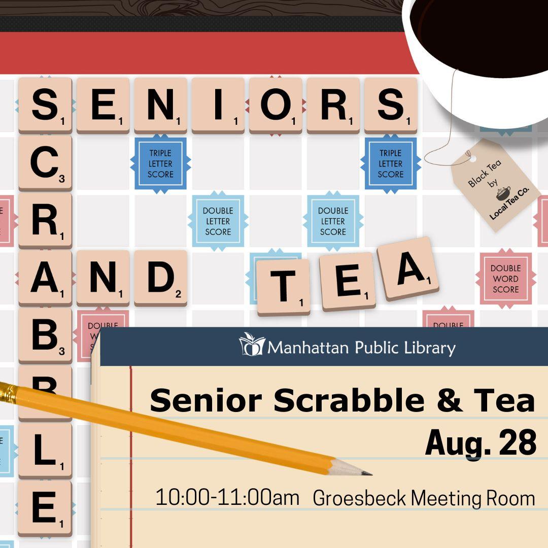 Seniors Scrabble and Tea graphic