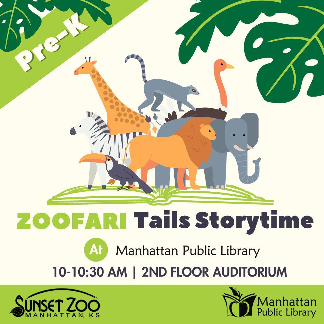 Pre-K Zoofari Tails Storytime at Manhattan Public Library