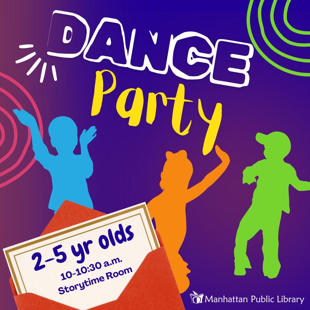 Dance Party, ages 2-5 years old, Storytime Room